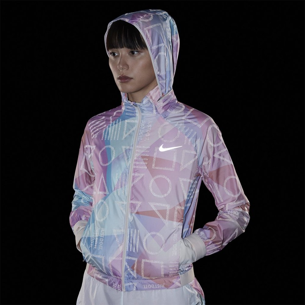 Like New Nike Shield Flash Reflective Rain Jacket